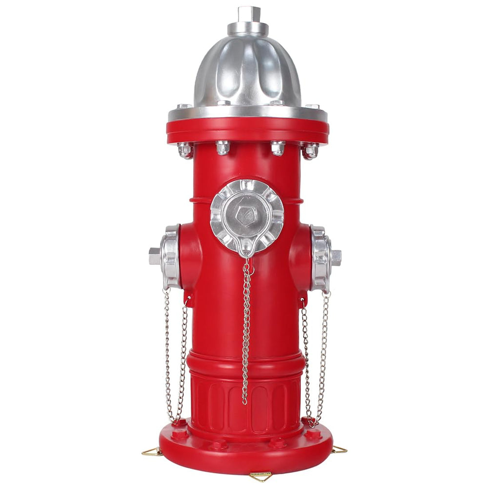 MARYTUMM anchored hydrant in lawn demonstrating stability with stakes