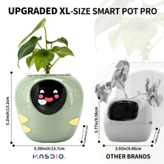 Masdio Plantbot top view revealing removable inner pot, simplifies potting and cleaning
