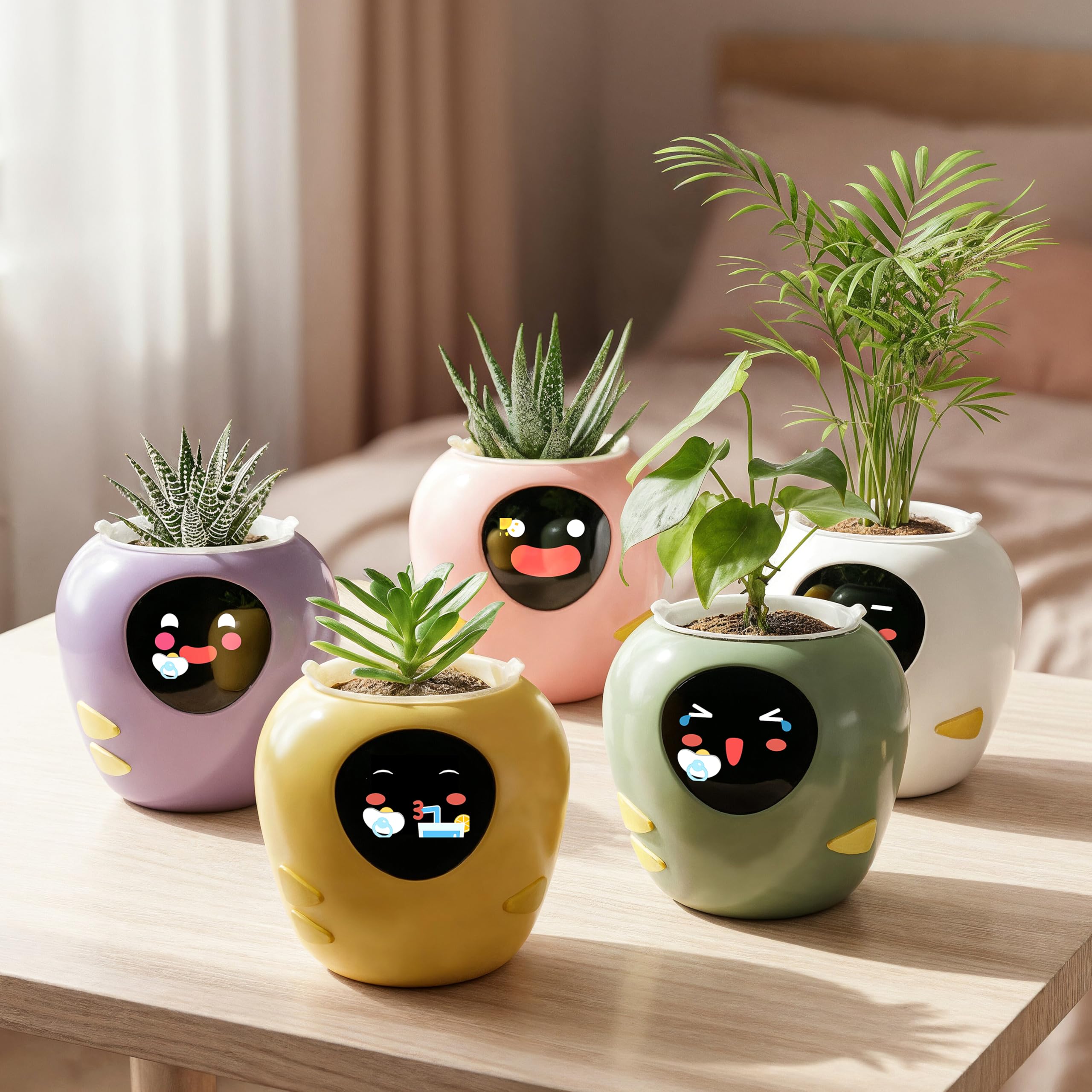 Masdio Plantbot unboxed with inner pot, cable, and manual, ready for gifting