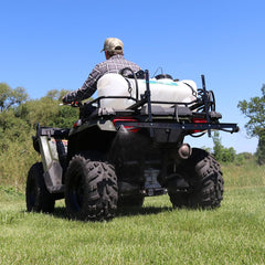 Master Mfg spray gun extended demonstrating long reach for spot spraying