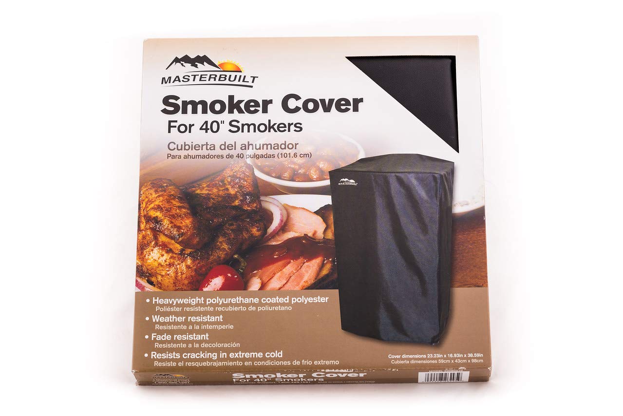 Masterbuilt folded cover stored in garage to save space