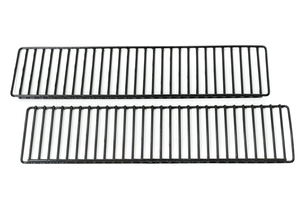 Masterbuilt warming rack front view showing fit and extra cooking space benefit