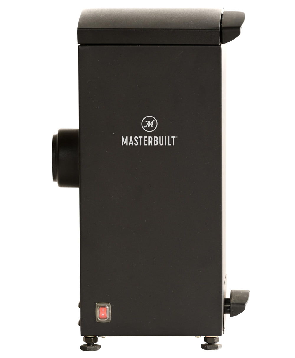 Masterbuilt front view of slow smoker attachment showing compact profile and fit