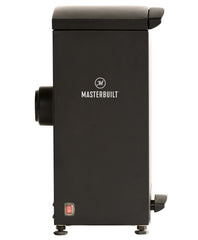 Masterbuilt front view of slow smoker attachment showing compact profile and fit