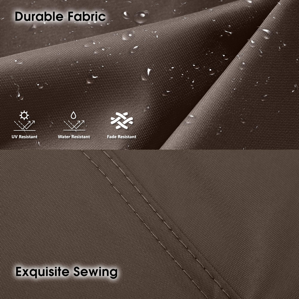 MASTERCANOPY reinforced edge and seam close-up for long-lasting outdoor strength