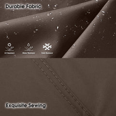 MASTERCANOPY reinforced edge and seam close-up for long-lasting outdoor strength