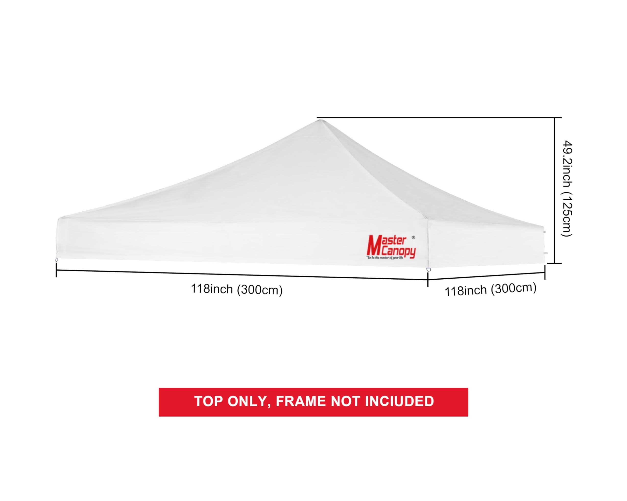 MASTERCANOPY 500D fabric closeup showing texture and durable water resistance