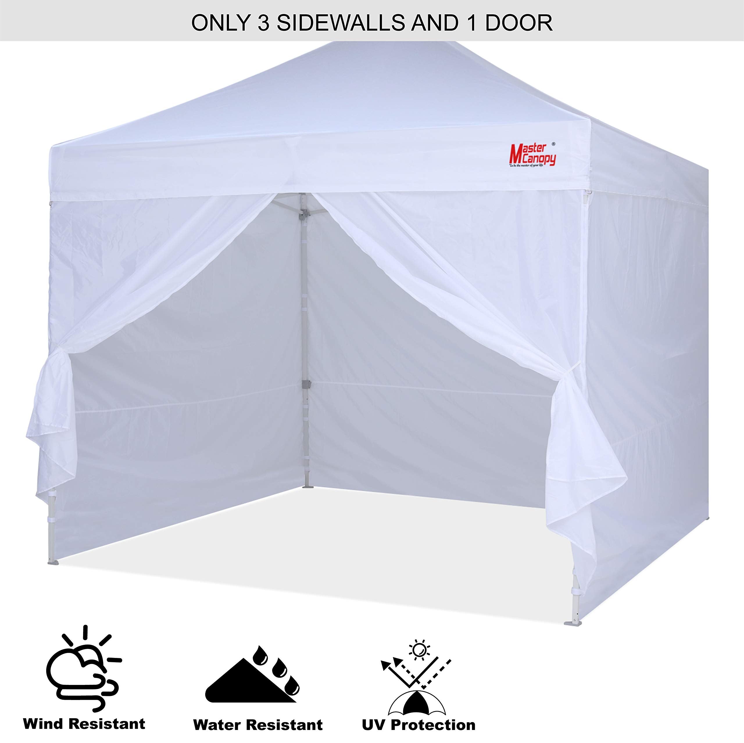 MASTERCANOPY installed at an outdoor market creating a sheltered vendor space
