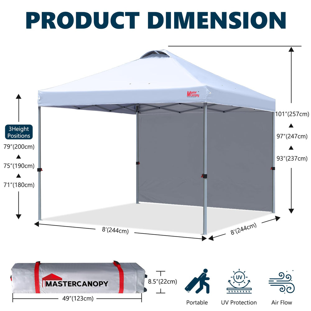 MASTERCANOPY roller bag packed compactly for easy transport