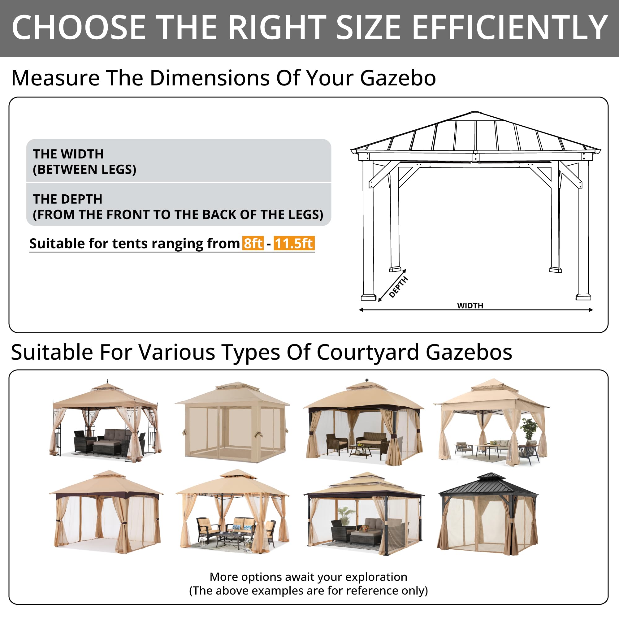 MASTERCANOPY panel installed on gazebo showing outdoor use and comfortable bug-free seating