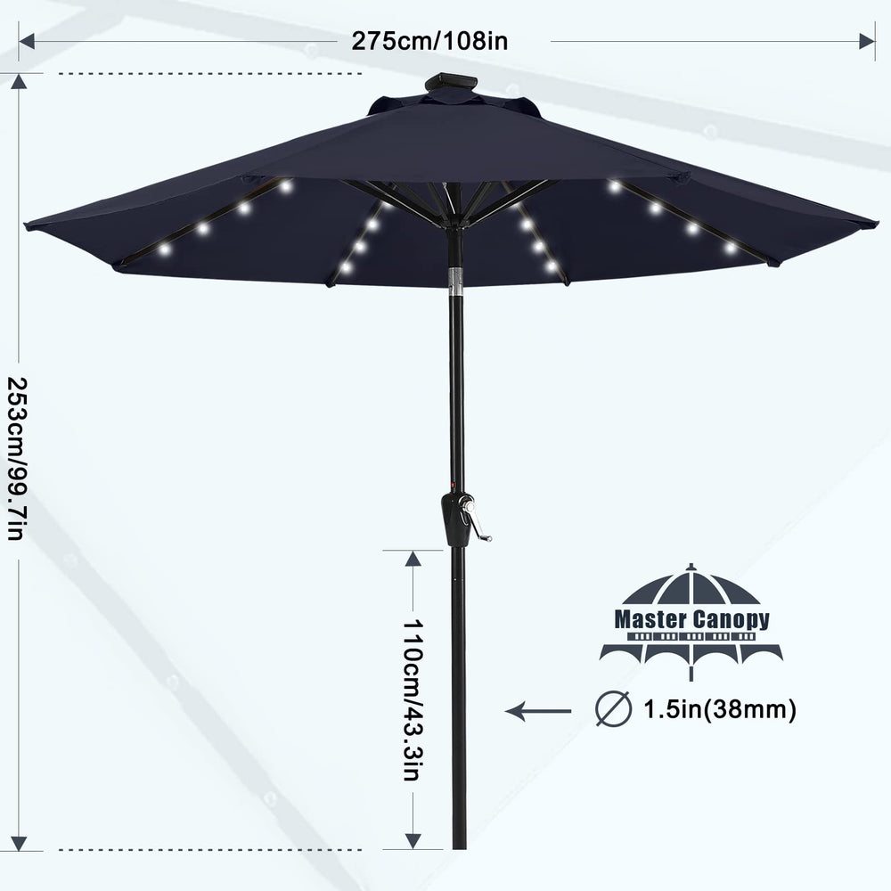 MASTERCANOPY top solar panel close-up capturing sunlight for LEDs