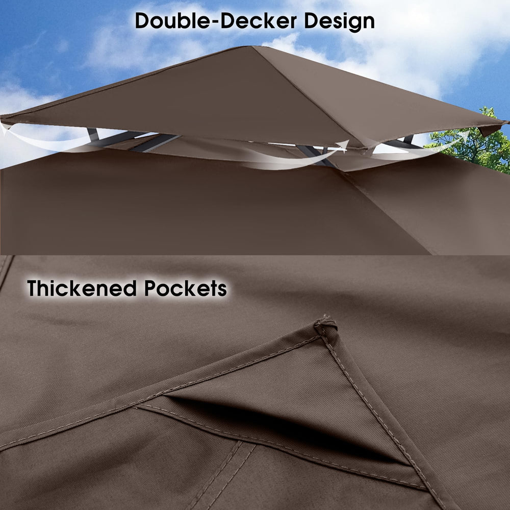 MASTERCANOPY vented double tier detail improving airflow and reducing heat buildup