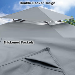 MASTERCANOPY vented double tier detail showing airflow benefit and reduced uplift