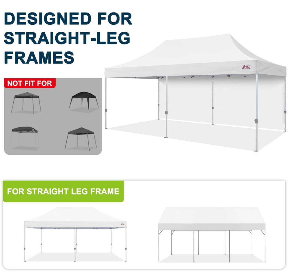 MASTERCANOPY zip connector joining two panels for continuous enclosure and privacy