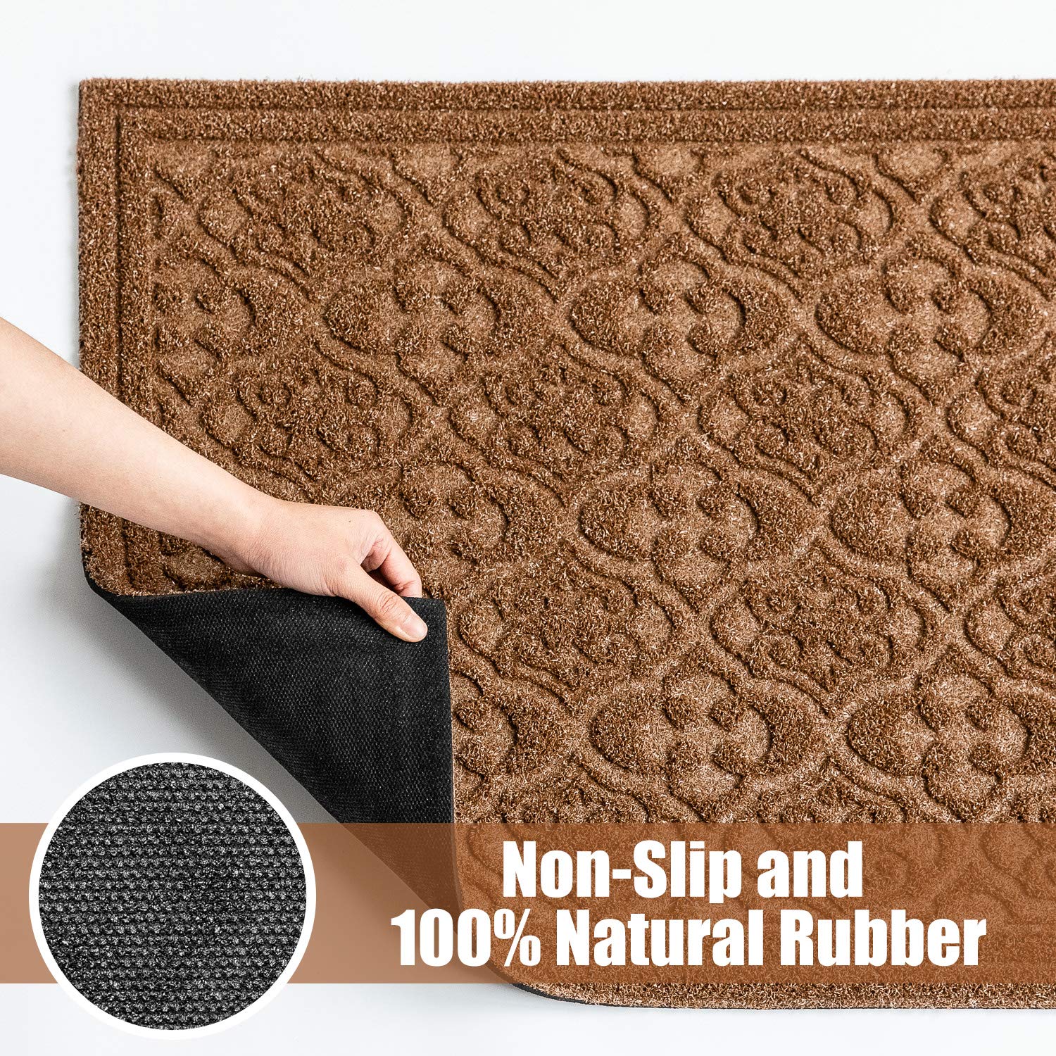 MAT 7-BANQUET rubber border detail retaining moisture to prevent runoff