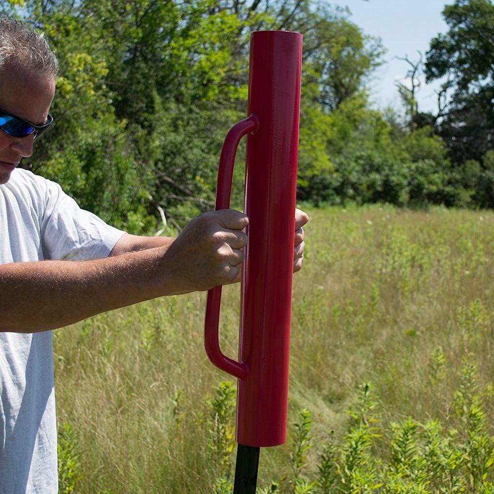 MAT driver next to ruler showing size and 17 lb weight for portable heavy-duty force
