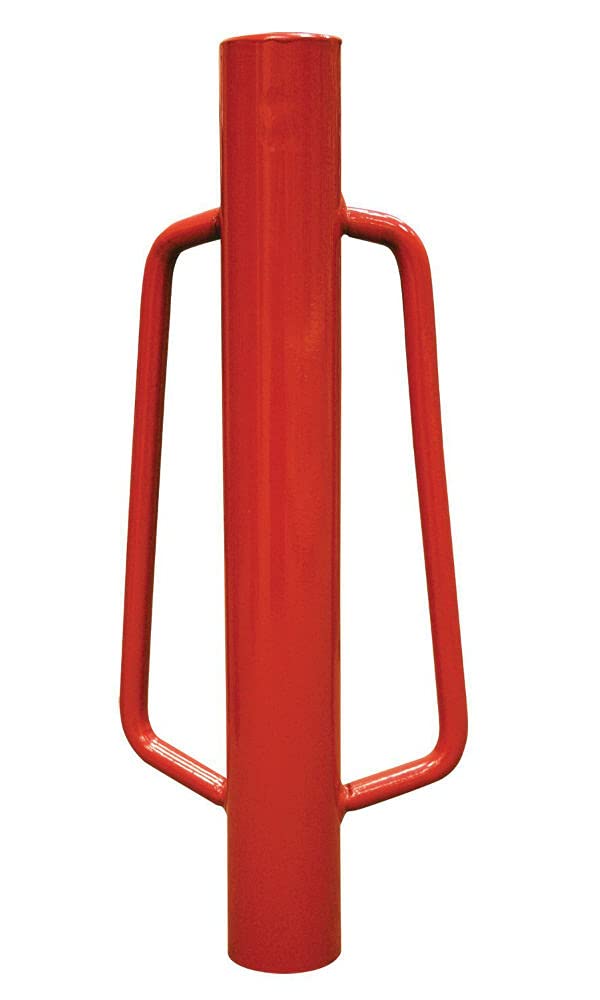 MAT front view of steel head post driver showing durable design and quick install benefit