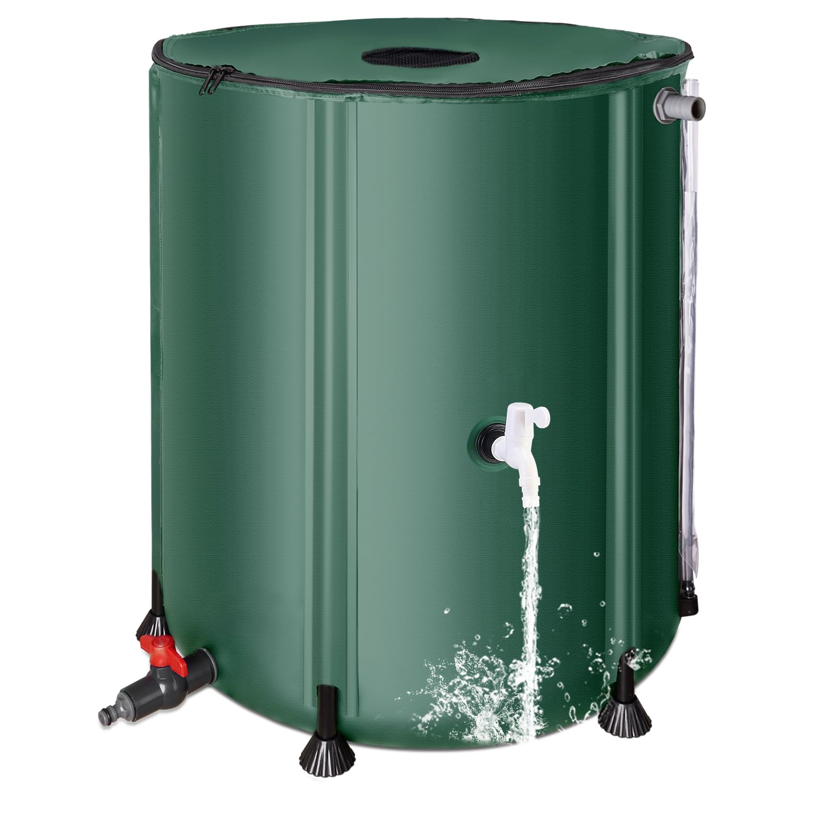Matalde front view assembled collapsible barrel showing shape and capacity benefit