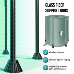 Matalde mesh inlet top blocking debris for cleaner rainwater capture