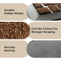 MATALL non-slip backing shown keeping mat stable and safe