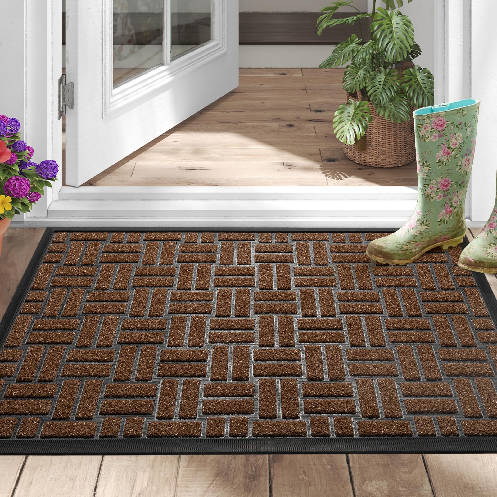 MATALL styled on front porch enhancing curb appeal and cleanliness