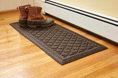Mats Inc. artisan tray front view showing organized boots and contained mess benefit