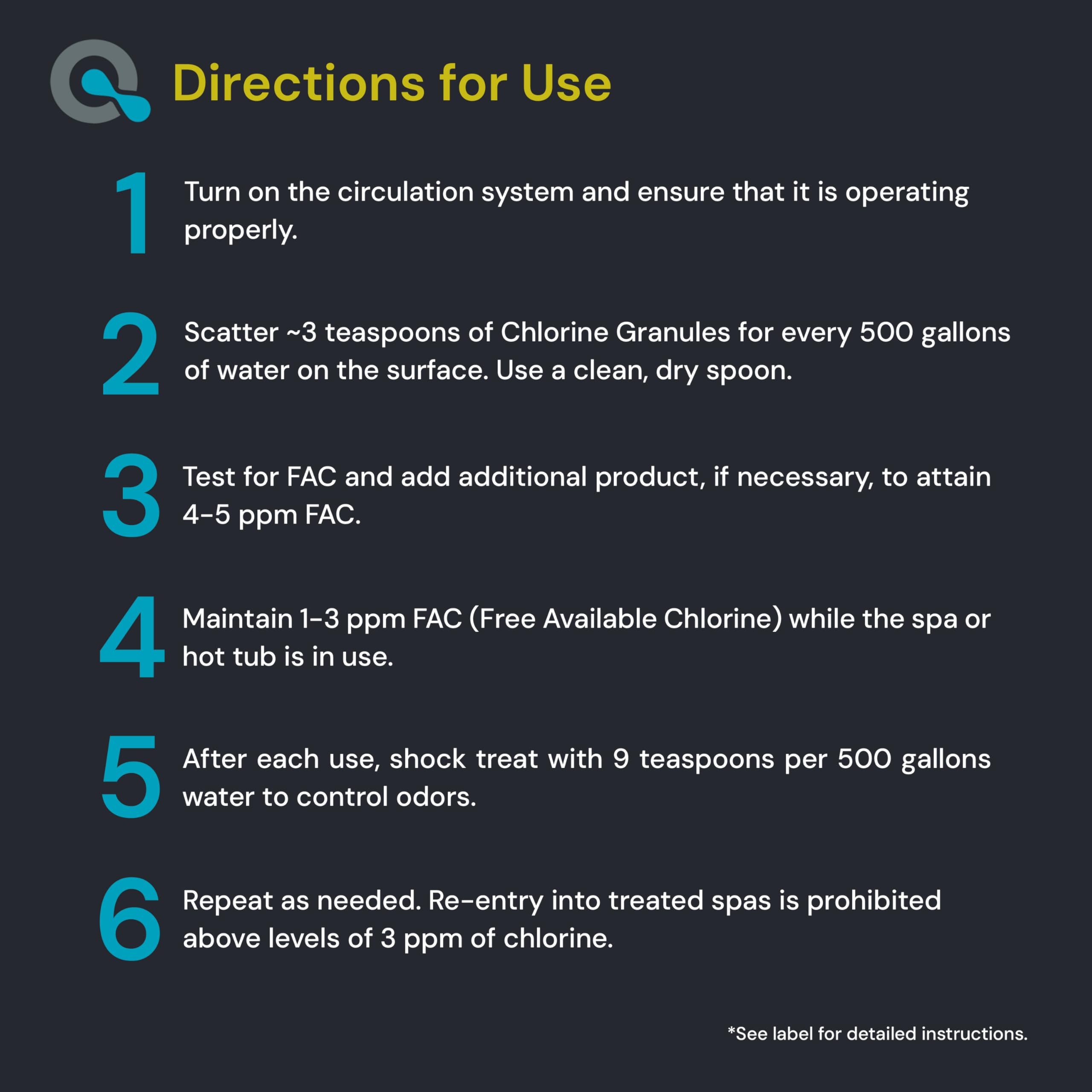 MAV AquaDoc granules being added to spa with circulating water benefit: even sanitization