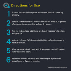 MAV AquaDoc granules being added to spa with circulating water benefit: even sanitization