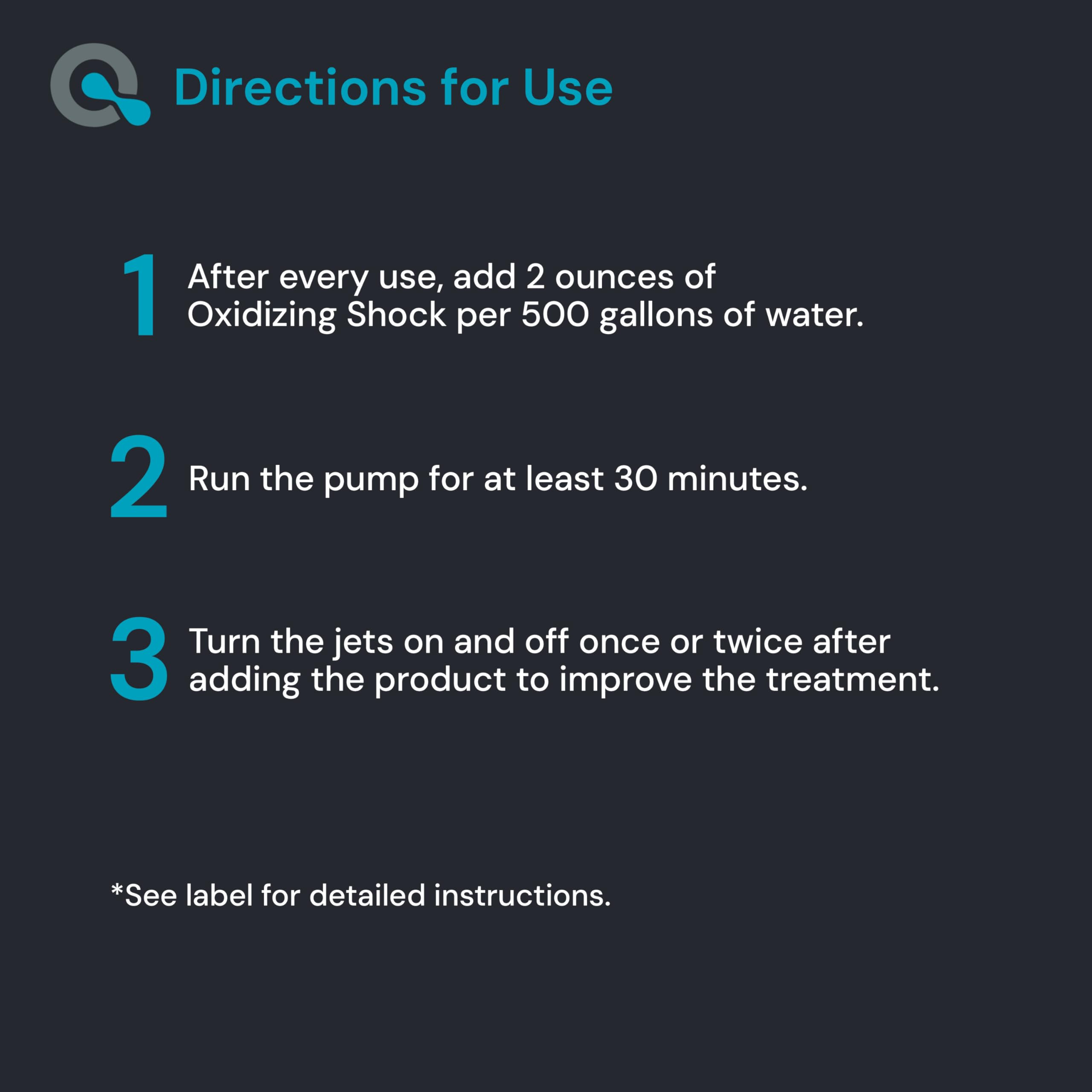MAV AquaDoc dissolving in spa water showing clear results and quick circulation