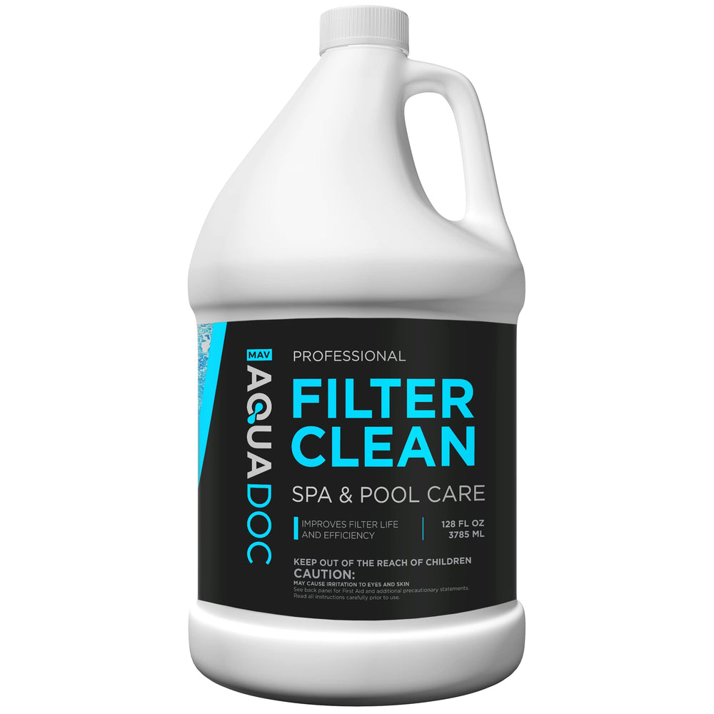 MAV AquaDoc envase frontal 128 oz mostrando volumen y uso