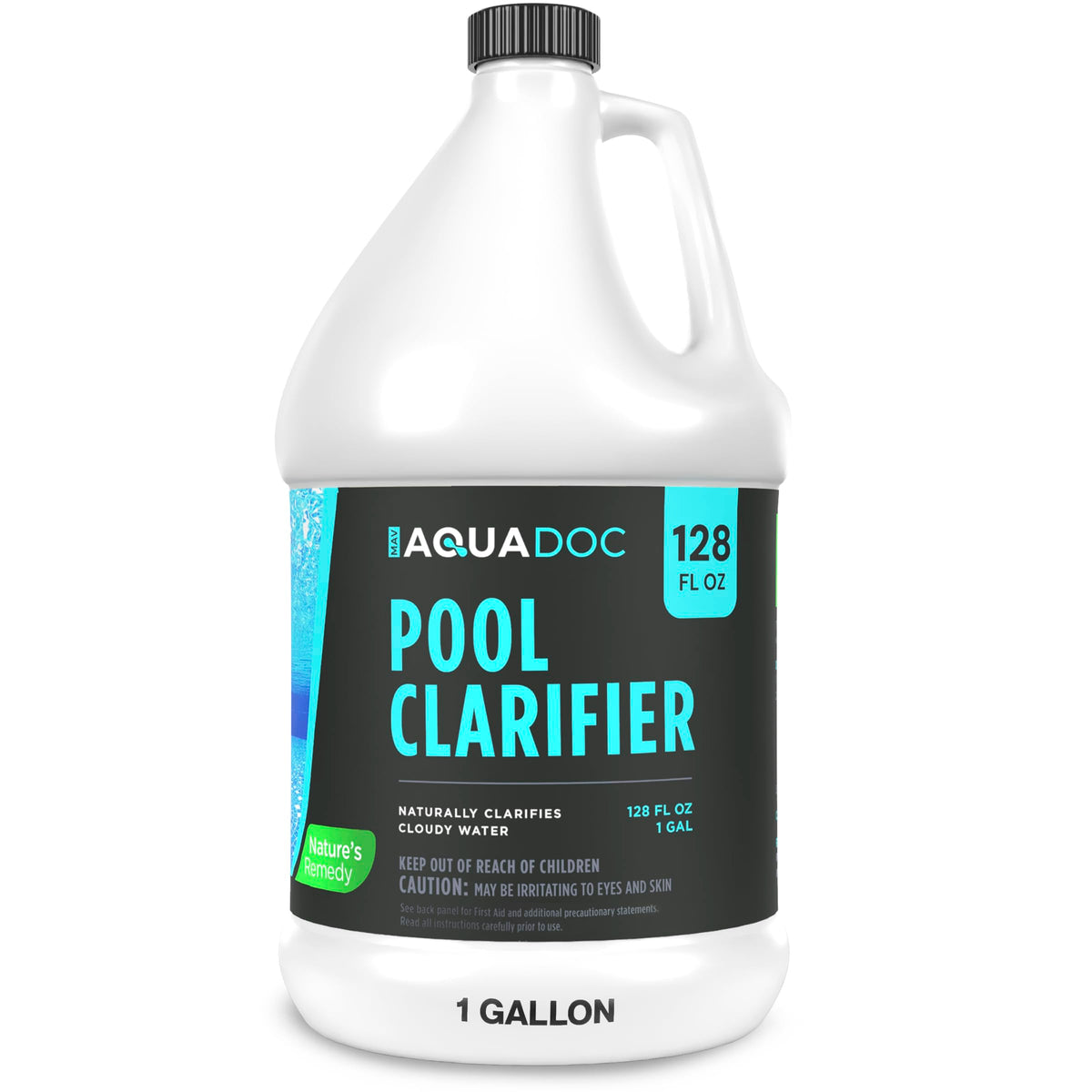 MAV AquaDoc front bottle 128 oz showing product and clear-label benefit