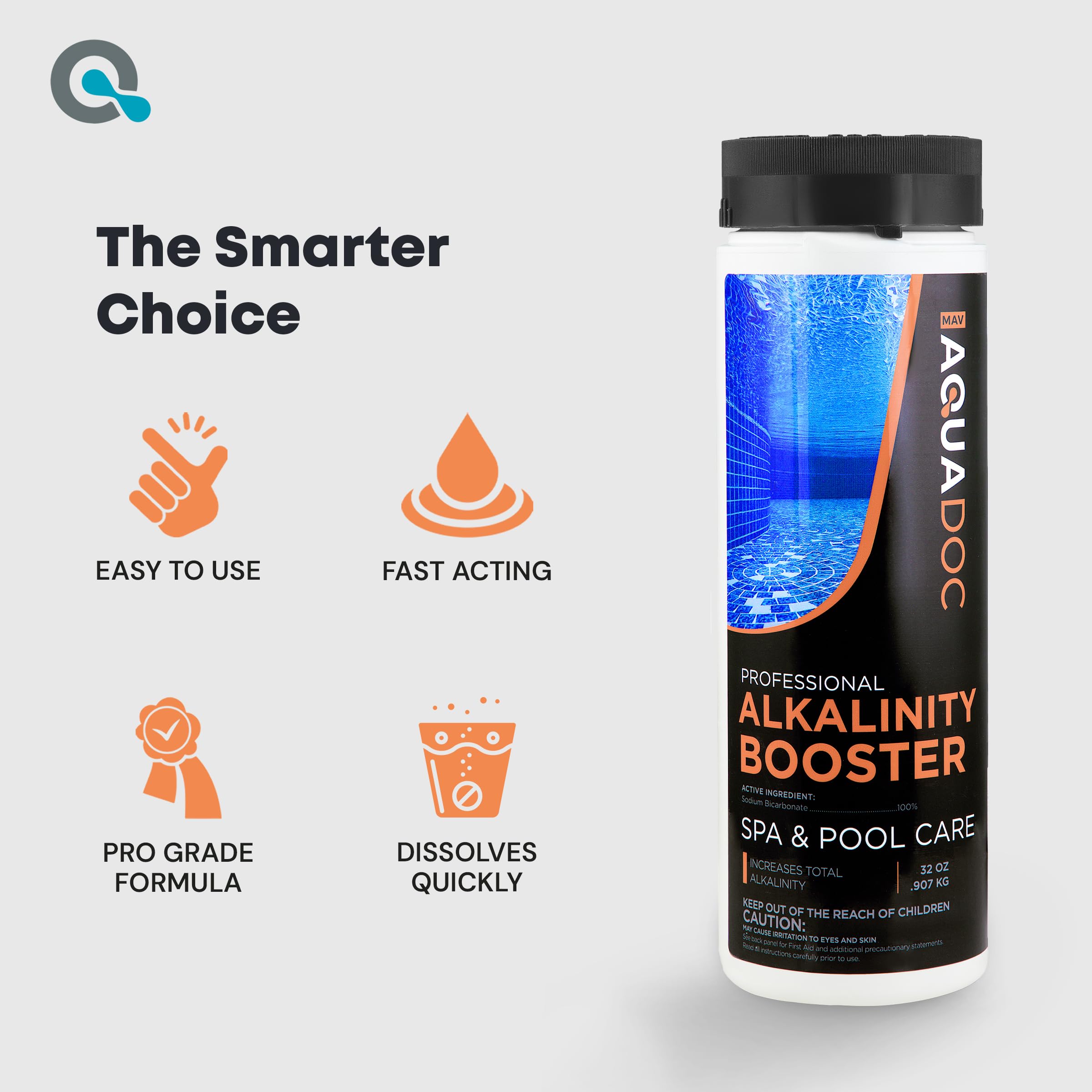 MAV AquaDoc label and directions displayed for clear dosing and safe use