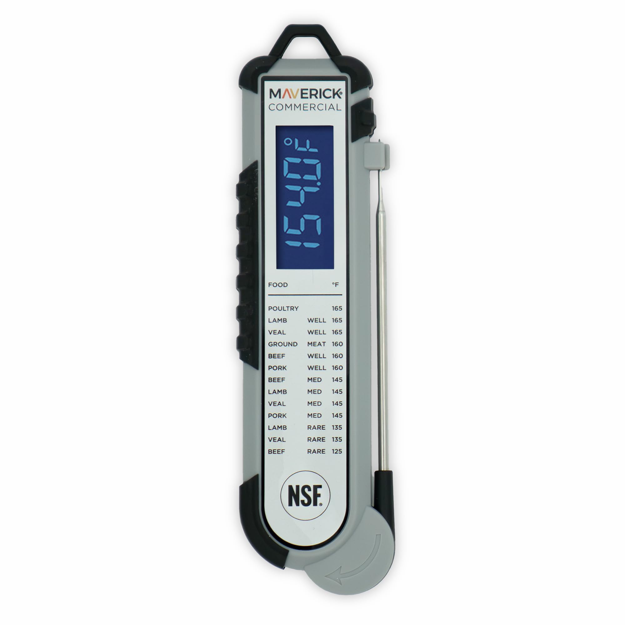 MAVERICK Pro‑Temp front display with backlit screen for quick readings
