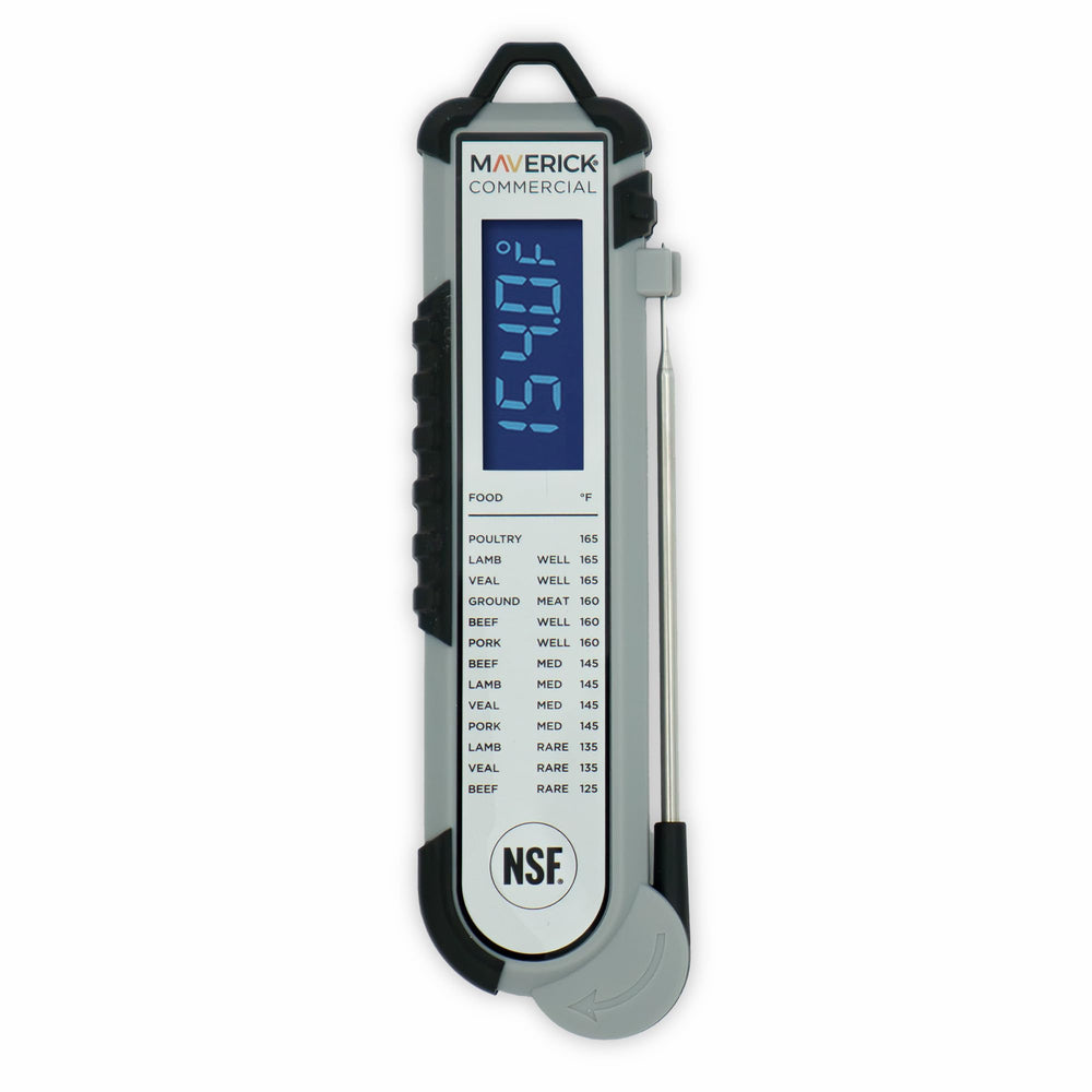 MAVERICK Pro‑Temp front display with backlit screen for quick readings