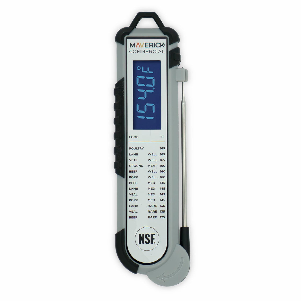 MAVERICK Pro‑Temp front display with backlit screen for quick readings
