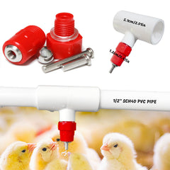 MAVGZUL PVC tee and pipe assembly illustrating leak-resistant connections