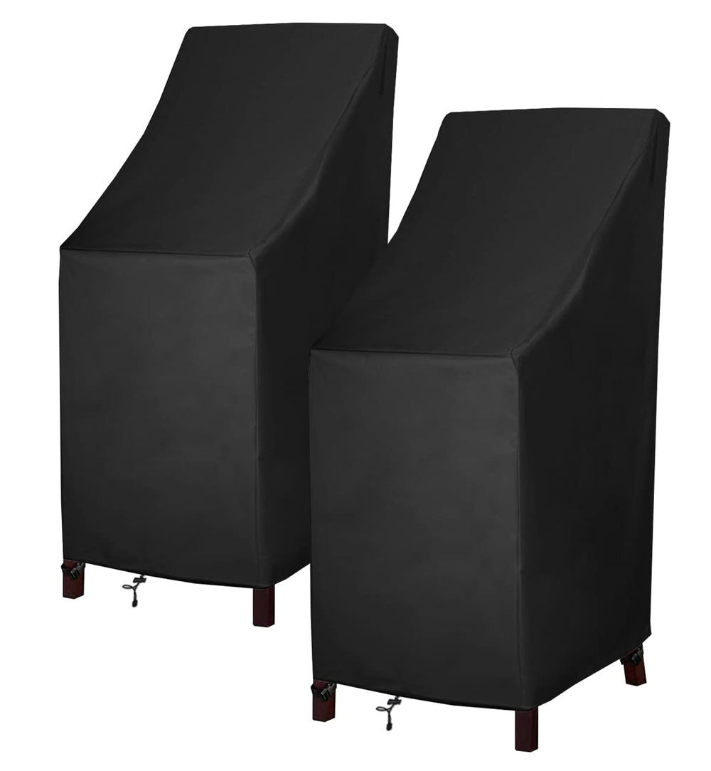 MAVINCHER front view showing full cover protecting stacked chairs and patio benefits