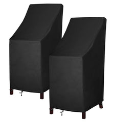 MAVINCHER front view showing full cover protecting stacked chairs and patio benefits