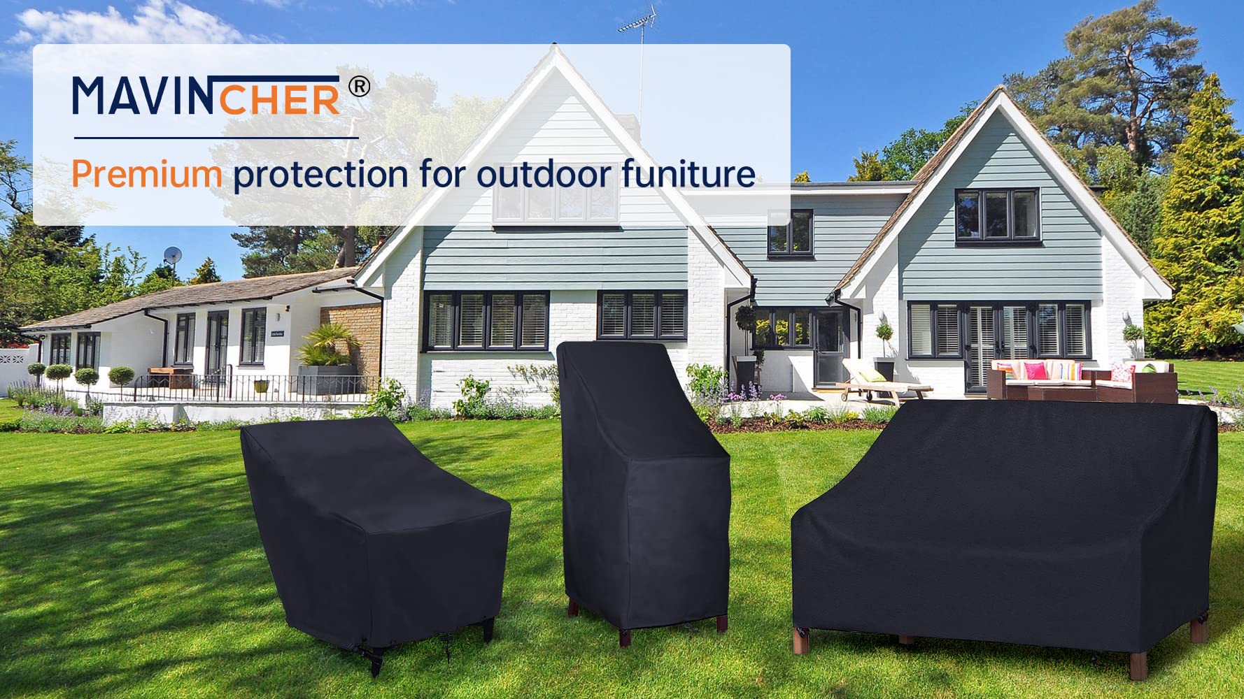 MAVINCHER cover in outdoor patio setting protecting furniture from elements