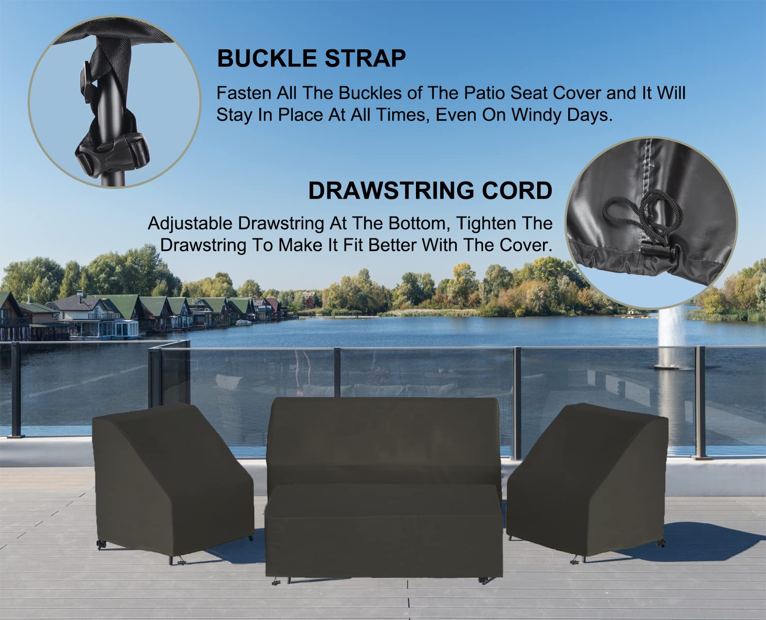 MaWGcowerd chair profile with cover on, snug fit for cushions and back