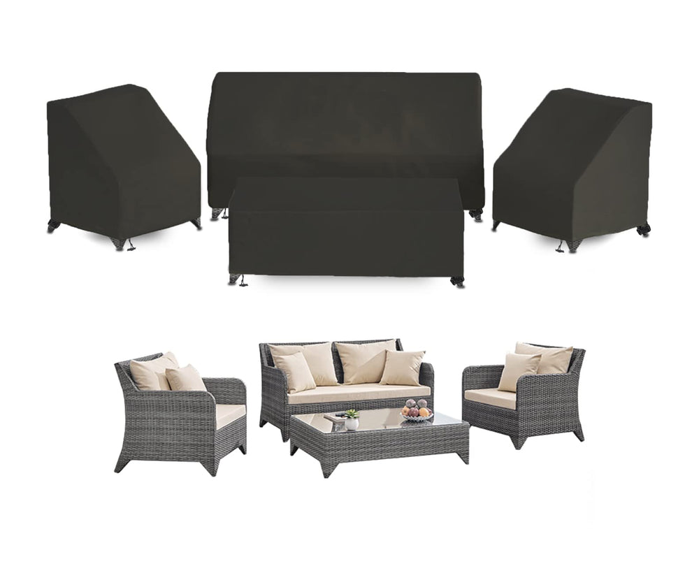 MaWGcowerd full 4-piece set covering patio furniture, protects from weather