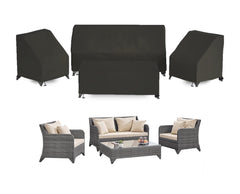 MaWGcowerd full 4-piece set covering patio furniture, protects from weather