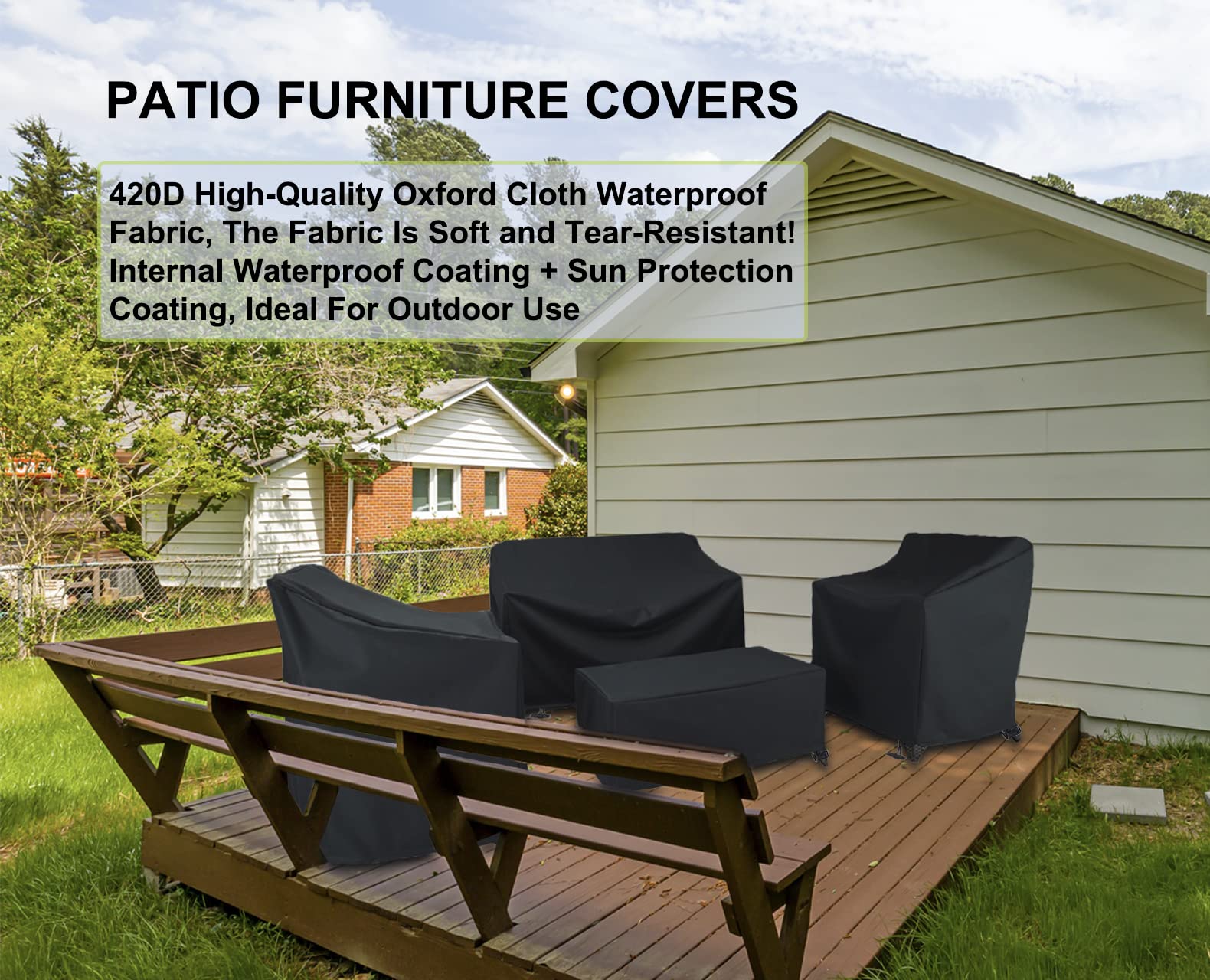 MaWGcowerd close-up of 420D Oxford texture, durable waterproof protection