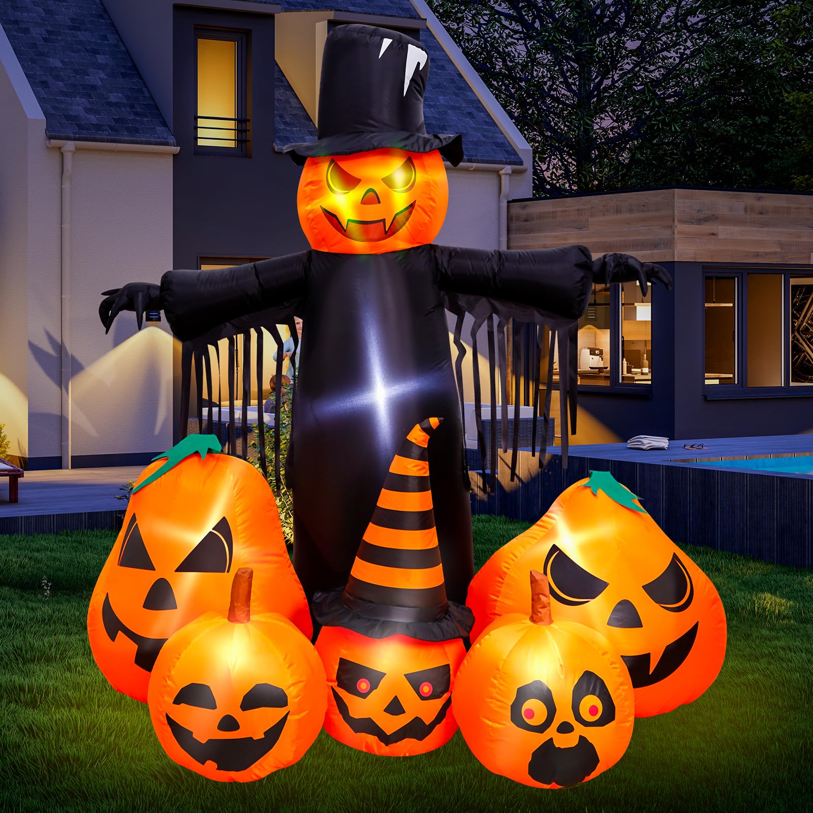 Max Fun fan and UL plug setup inflating pumpkin quickly and easily