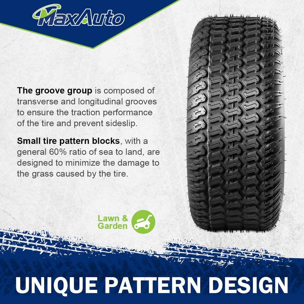 MaxAuto tire mounted on a 5-inch rim illustrating correct installation benefit