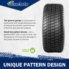 MaxAuto tire mounted on a 5-inch rim illustrating correct installation benefit