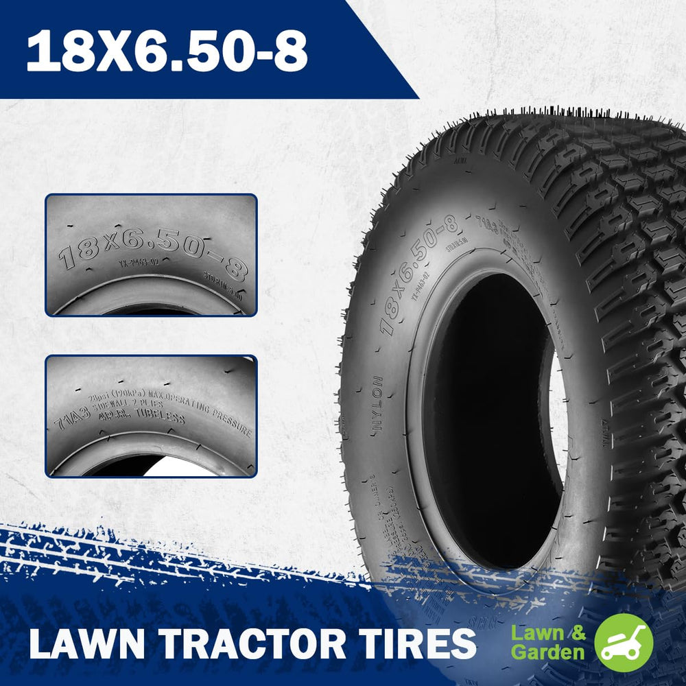 MaxAuto close-up of tread pattern highlighting grip on grass without tearing