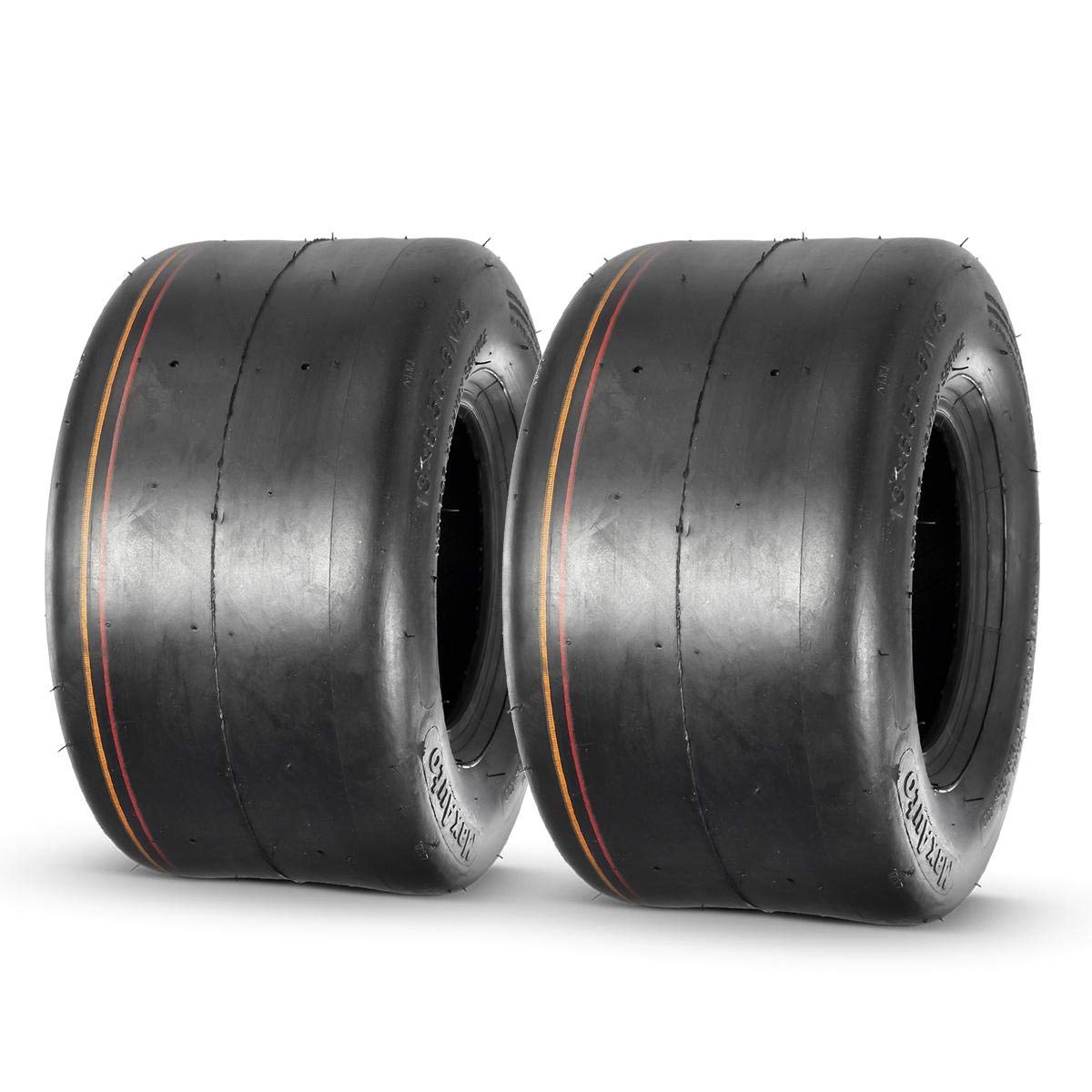 MaxAuto front view of 13x6.50-6 tires showing turf-friendly profile and reliable traction
