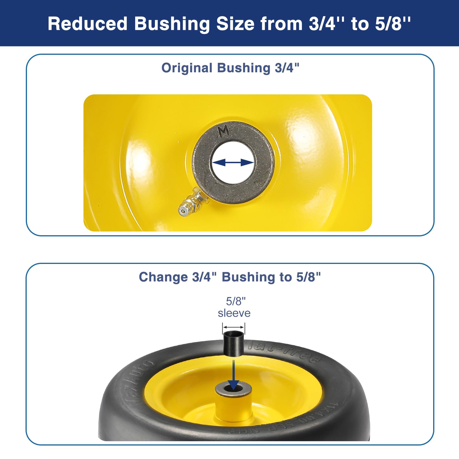 MaxAuto side profile on 6 inch rim, stable ride and correct sizing