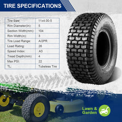 MaxAuto sidewall with size label clear for easy fit verification benefit